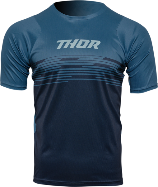 Tricou MTB Thor Assist Shiver Midnight Blue/Teal
