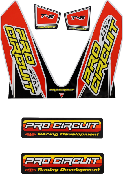 T-6 Exhaust Decals Red