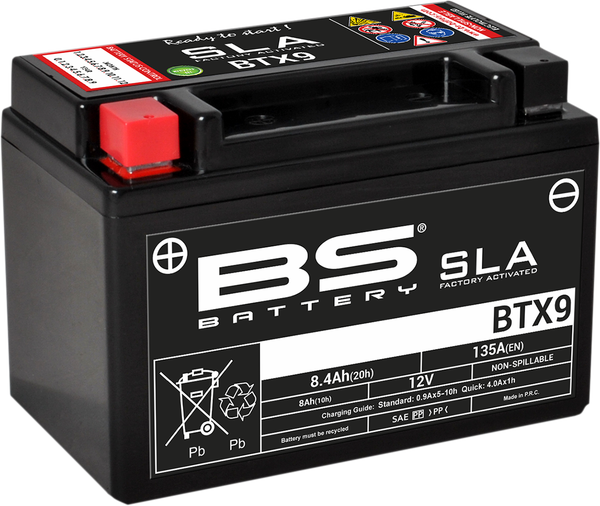 Sla Factory- Activated Agm Maintenance-free Battery Black