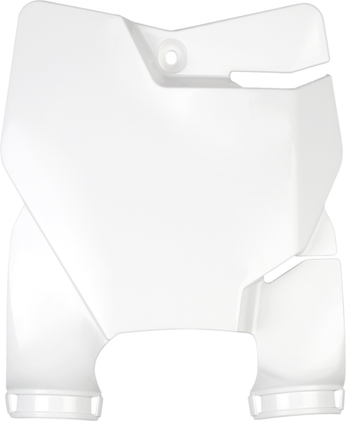 Stadium Number Plate With Fork Guards White