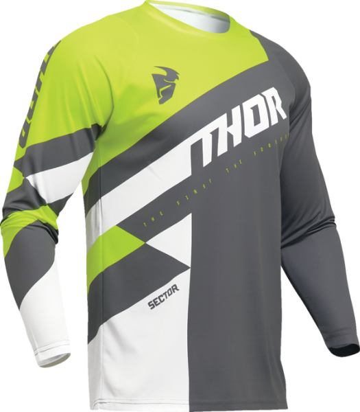Tricou Thor Sector Checker Gray/Green