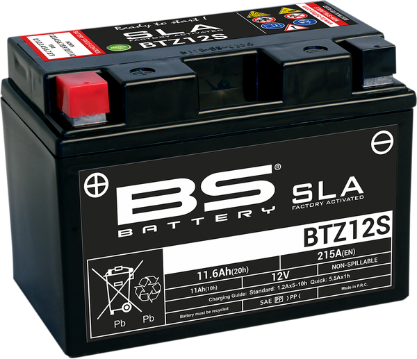 Sla Factory- Activated Agm Maintenance-free Battery Black