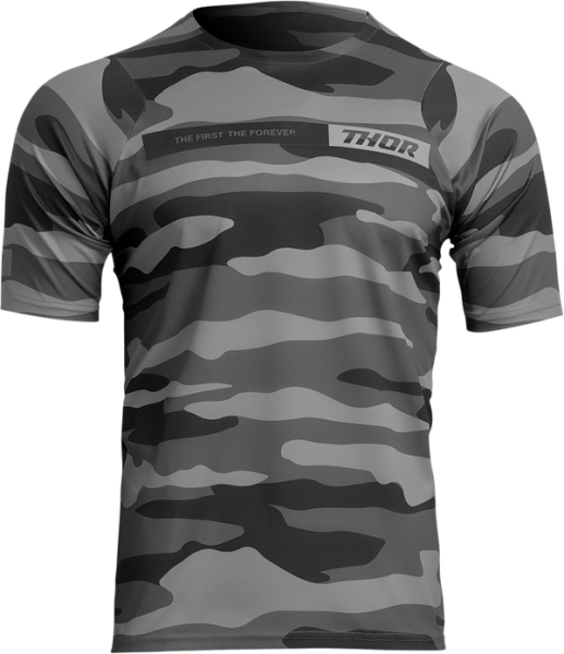 Tricou MTB Thor Assist Grey Camo