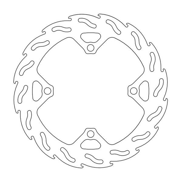 Flame Series Rotor Rear Stainless Steel