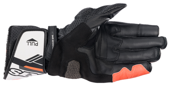 Manusi Alpinestars SP-8 V3 Black/White/Fluorescent Red-1