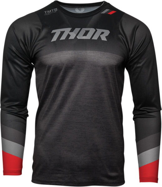 Tricou MTB Thor Assist Black/Gray/Red