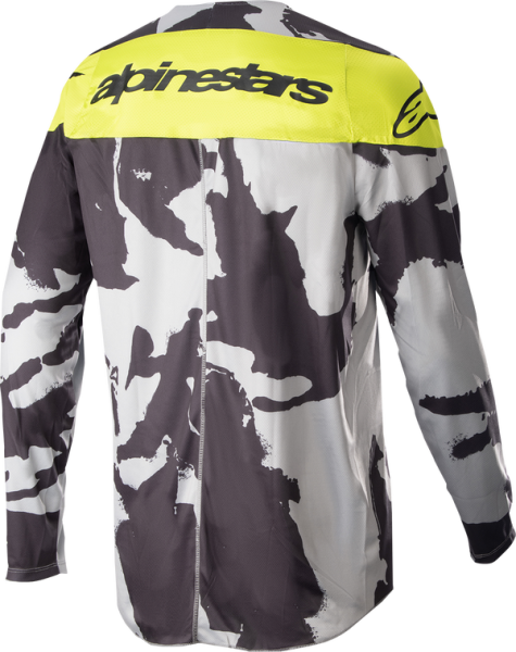 Tricou Copii Alpinestars Racer Tactical Camo Grey/Yellow-3