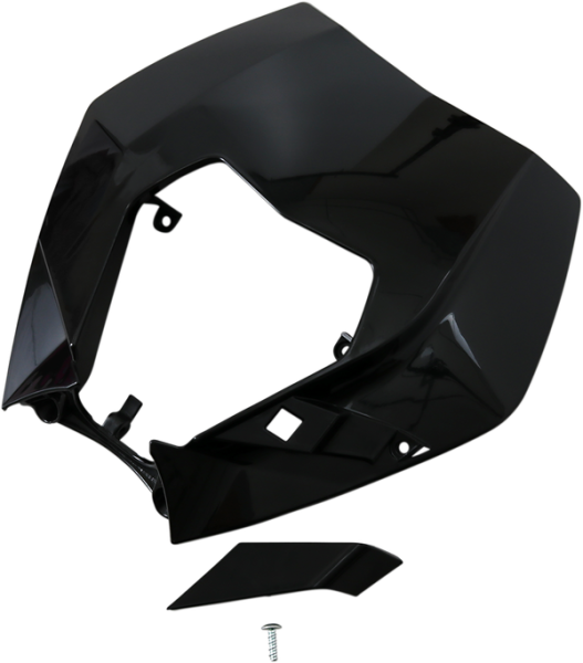 Headlight Plastic Black