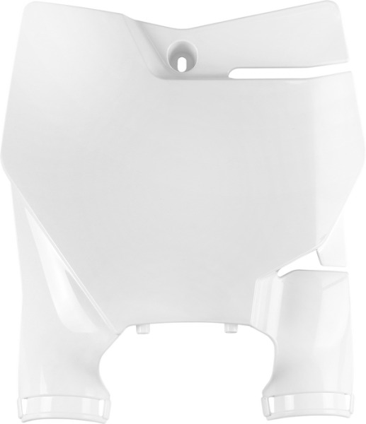 Stadium Number Plate With Fork Guards White