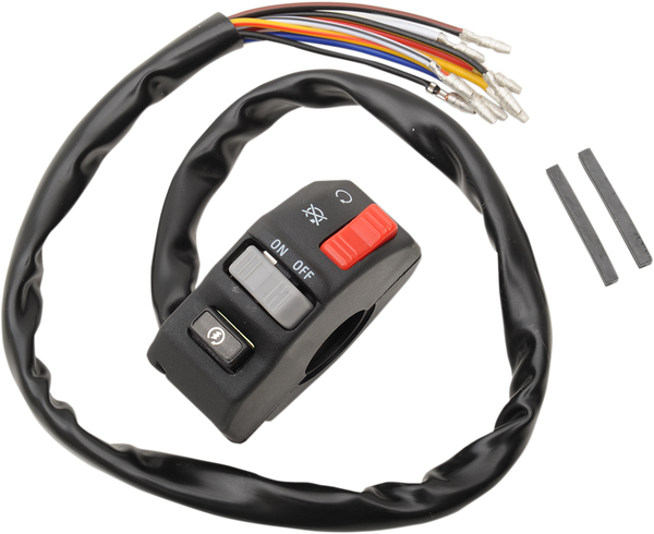Universal Right-side Handlebar Switch Black, Gray, Red