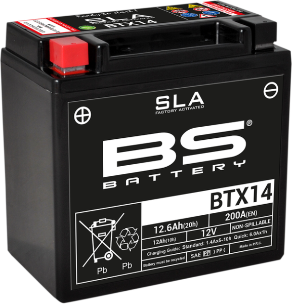 Sla Factory- Activated Agm Maintenance-free Battery Black