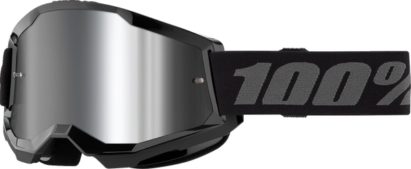 Ochelari 100% Strata 2 Black Silver Mirror