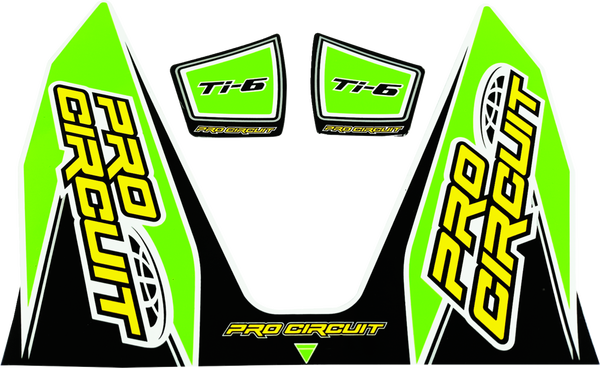 Ti-6 Exhaust Decals Green