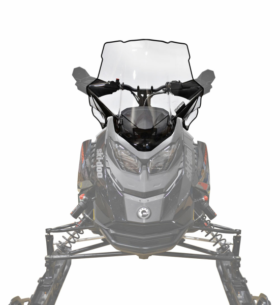 Powermadd Windshield Ski-Doo Gen5 Tall 22", Clear w/Black Fade-1