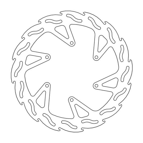 Flame Series Rotor Rear Stainless Steel