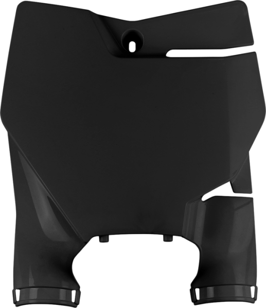 Stadium Number Plate With Fork Guards Black