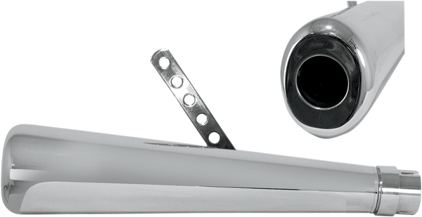 Roadhawk 50 Oval Muffler Chrome