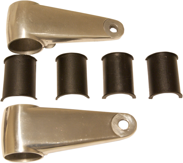 Cast Aluminum Headlamp Mounting Brackets Aluminum, Polished