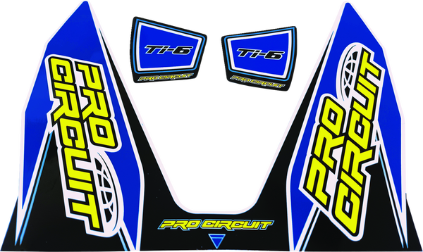 Ti-6 Exhaust Decals Blue