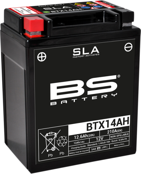Sla Factory- Activated Agm Maintenance-free Battery Black
