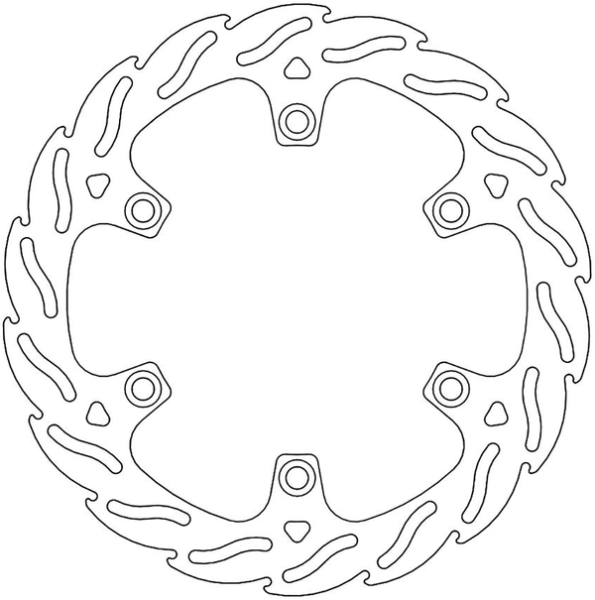 Flame Series Fixed Rotor Silver, Stainless Steel