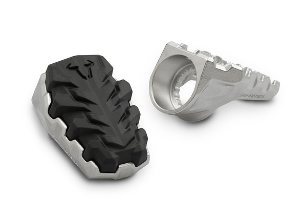 Set scarite SW-Motech Evolution Footrest Negru, Argint FRS0011210000