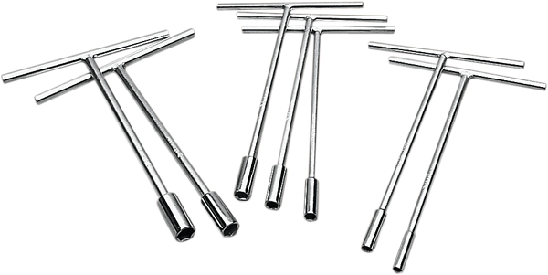 Individual Metric Socket T-handle Nickel Pewter