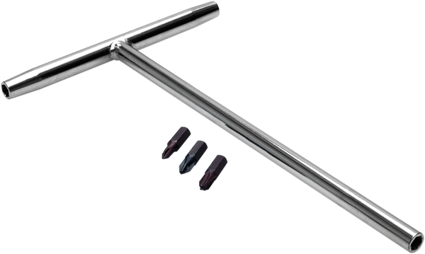 T-handle Bit Driver With Bits Chrome