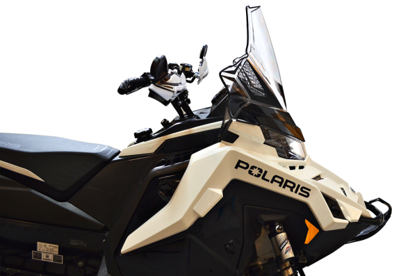 Powermadd Windshield Polaris Matryx, TALL (20"), Clear w/Black Graphics-0