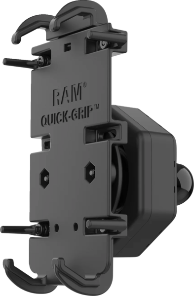 Quick Grip Phone Holder With Ball Black 