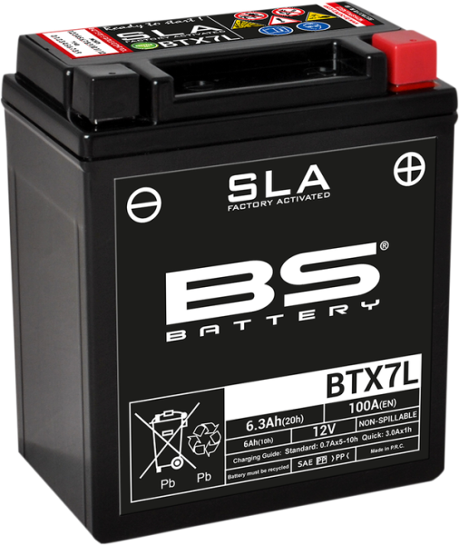 Sla Factory- Activated Agm Maintenance-free Battery Black