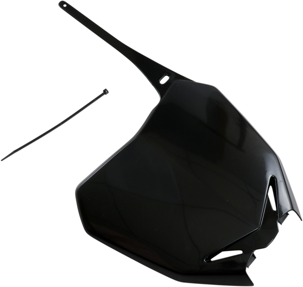 Replacement Front Number Plate Black