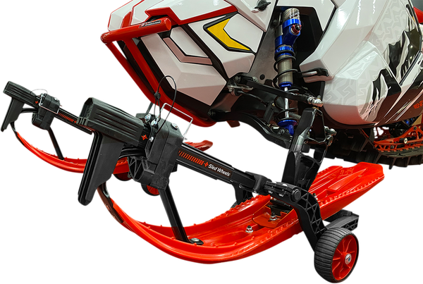 Set Carucioare Ajustabile Manipulare Snowmobil Trax Wheels 2.0 Negru/Rosu-4