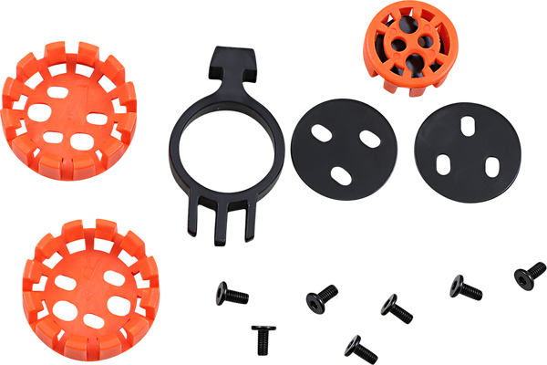 Kit Prindere Cozoroc Casca Alpinestars M6/M8/M10 Black/Orange