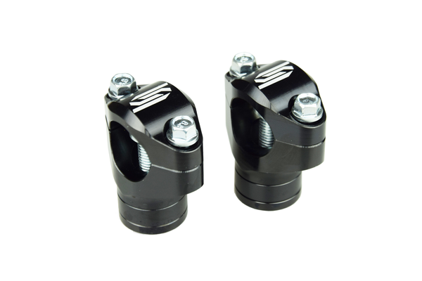 Bar Mounts For Oem Triple Clamps Black, Silver 