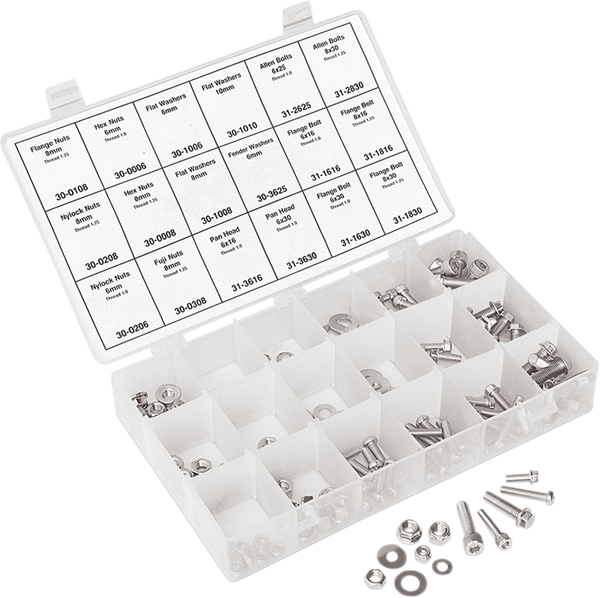 180-piece Metric Hardware Kit Silver