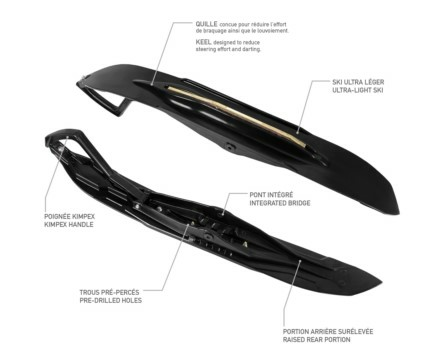 Kimpex Ski pair Black inc. runners / adaptors-9332be7088f484a59194afd4e98fe4c7.webp