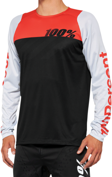 Tricou MTB 100% R-Core Black/Red-9d5142555856053d0f7059d9df790a56.webp