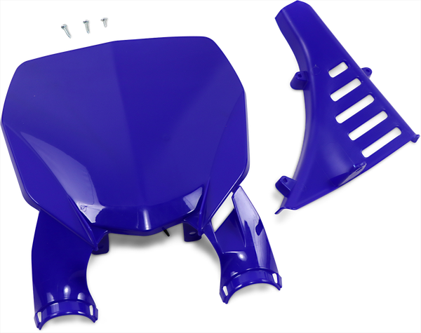 Stadium Number Plate With Fork Guards Blue