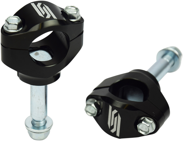 Bar Mounts For Oem Triple Clamps Black, Silver 