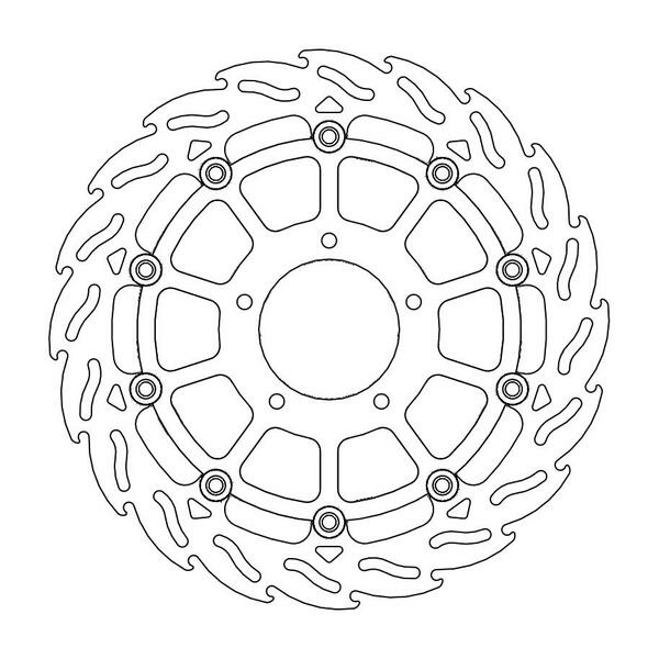 Flame Series Floating Rotor Black