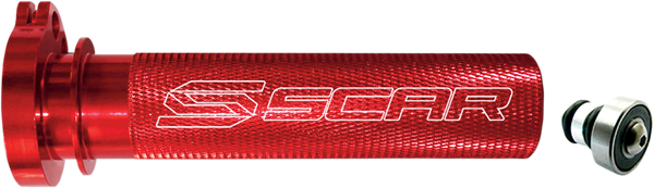 Motocross Aluminum Throttle Tube With Bearing Red