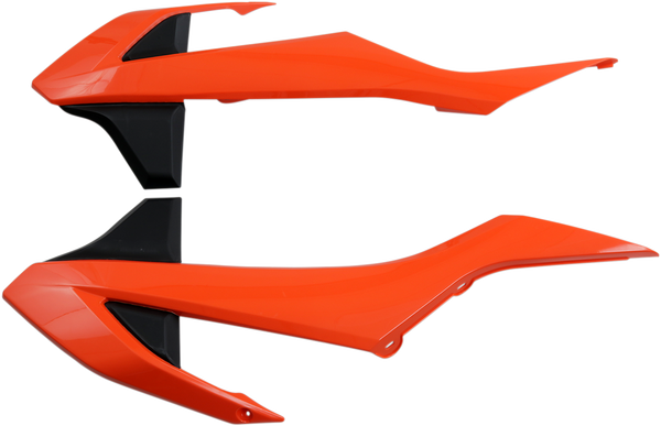 Replacement Radiator Shrouds Black, Orange