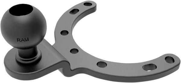 Gas Tank Mount Base With 1'' Ball Black 