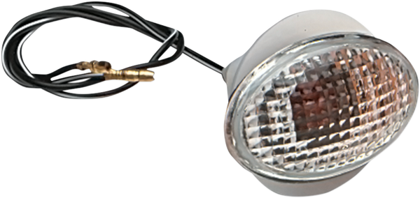 Flat Oval Marker Lights Clear