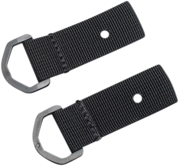 Tie-down Loops For License Plate Strap Set Black