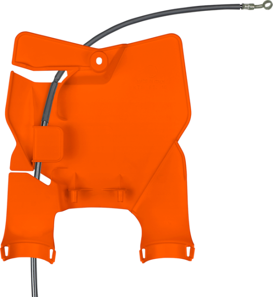 Stadium Number Plate With Fork Guards Orange