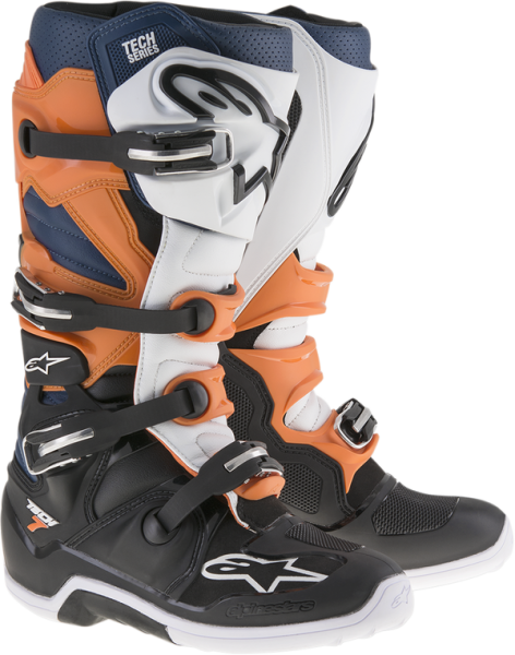 Cizme Alpinestars Tech 7 White/Red/Blue/Black-0