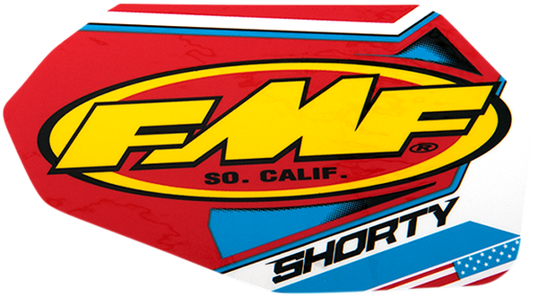 Fmf Exhaust Replacement Decal Blue, Red, White, Yellow