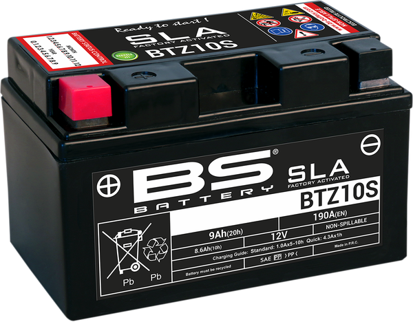 Sla Factory- Activated Agm Maintenance-free Battery Black